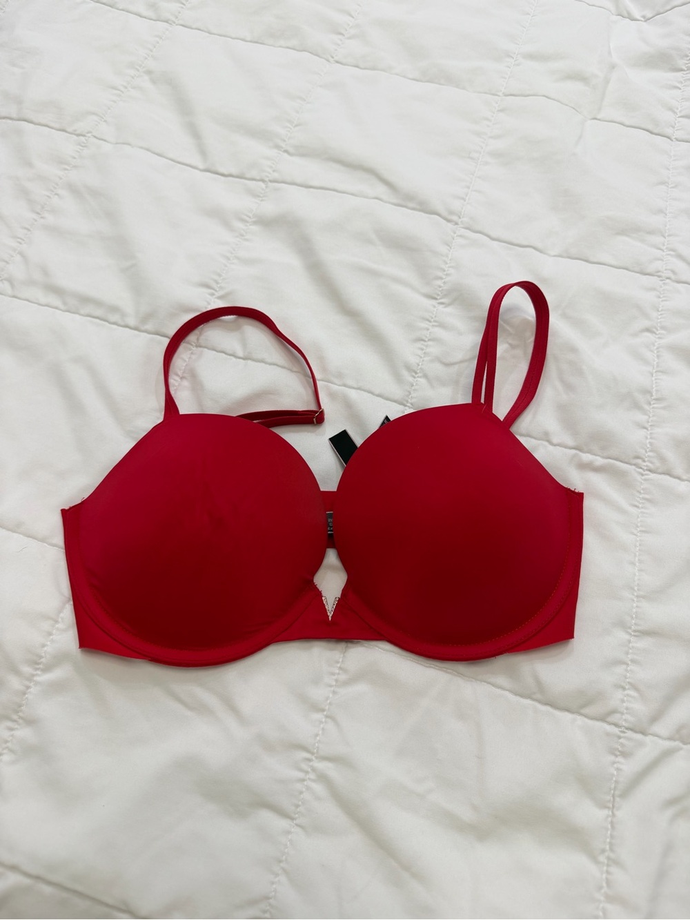 Victoria's Secret Red Underwire Push-Up Bra